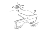 1266300421 - Side Panel: Rear Fender for Mercedes-Benz: 380SEC, 560SEC Image