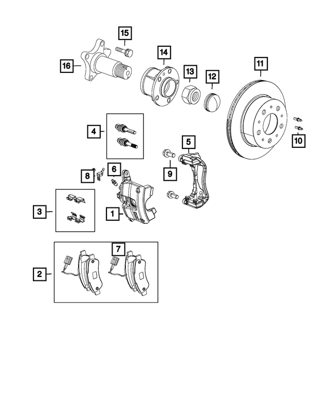 68228759AA - Brakes: Disc Brake Caliper Adapter, Right for Mopar Image image