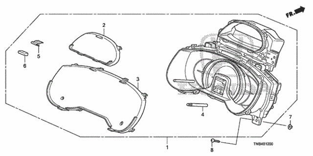 Meter (Denso) for 2014 Honda Insight #0