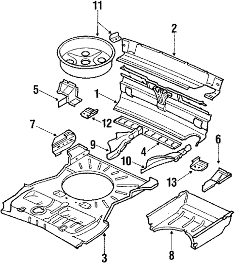 Rear Body for 1985 Volkswagen Scirocco #0