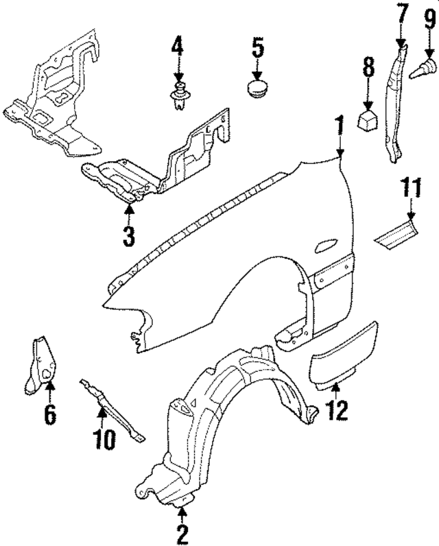 GA2K50691C00 - : Body Side Molding for Mazda Image