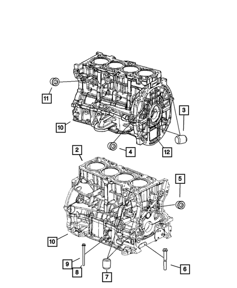 Cylinder Block for 2008 Dodge Caliber #0