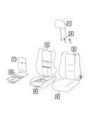 5YW97DX9AB - : Front Seat Back Cover, Left for Dodge: Durango Image