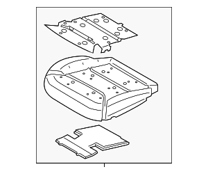 LB5Z7863840A - : Seat Cushion Pad for Ford: Explorer, Police Interceptor Utility Image