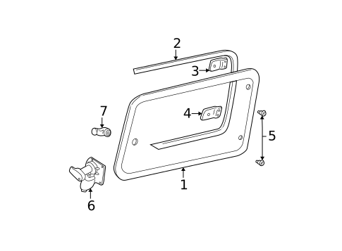 Rear Door for 2002 Ford Expedition #0