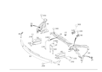 2046205634 - Front-End Assembly, Front Panel: Crossmember for Mercedes-Benz: C250, C300, C350 Image