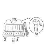 5139373AA - Interior Trim: Rear Seat Back Frame for Chrysler: Town &amp; Country | Dodge: Caravan, Grand Caravan Image