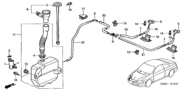 Windshield Washer for 2003 Acura CL #0