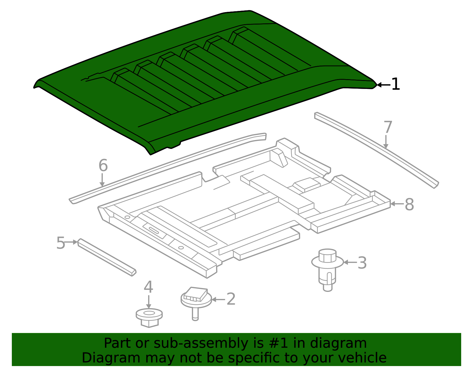 76181-AK020 - Bulge Hood 2024-2026 Toyota Tacoma | Longo Toyota Parts
