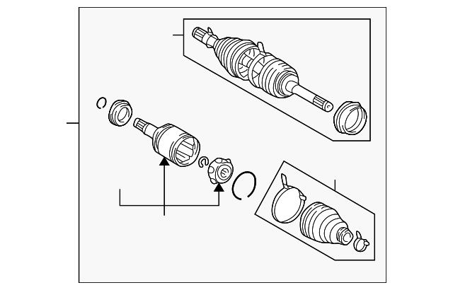 43430-60040 - Axle Assembly 1998-2007 Lexus LX470 | Longo Lexus Parts