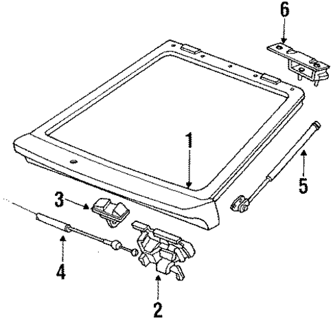 Liftgate for 1987 Honda Accord #0