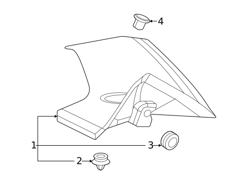 Exterior Trim - Quarter Panel for 2021 Mercedes-Benz AMG GT 63 #0
