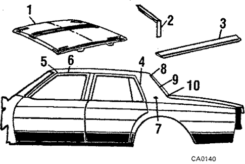 Roof & Components for 1986 Chevrolet Caprice #0