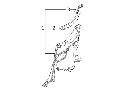 Interior Trim - Quarter Panels for 2025 Lexus LC500 #1