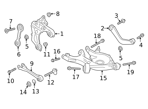 Rear Suspension for 2019 Lincoln Continental #2