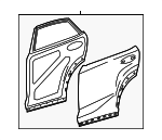 6700478010 - Body: Door Shell for Lexus: NX200t, NX300, NX300h Image