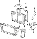E4ZZ17618B - Body: Reservoir for Ford: Thunderbird | Mercury: Cougar Image