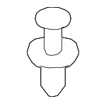 N91158501 - Body: Defroster Duct Rivet for Volkswagen: Arteon, Atlas, Atlas Cross Sport, e-Golf, Golf, Golf Alltrack, Golf R, Golf SportWagen, GTI, ID. Buzz, ID.4, Jetta, Taos, Tiguan Image