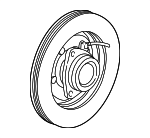E7TZ1102E - Brakes: Hub &amp; Rotor for Ford: F-250, F-250 HD, F-350 Image
