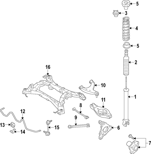 Rear Suspension for 2011 INFINITI G37 #0