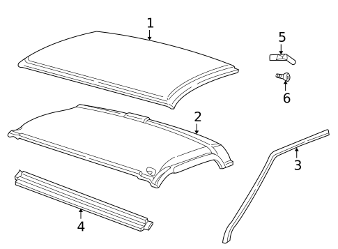 Roof & Components for 1996 Chevrolet C3500 #0