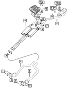 68242103AB - Exhaust: Exhaust Bracket for Mopar Image