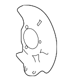 15831425 - Brakes: Backing Plate for Pontiac: Solstice | Saturn: Sky Image