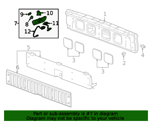 2020-2023 GM (Replaces 84758069) Pickup Box Tailgate Latch Handle ...