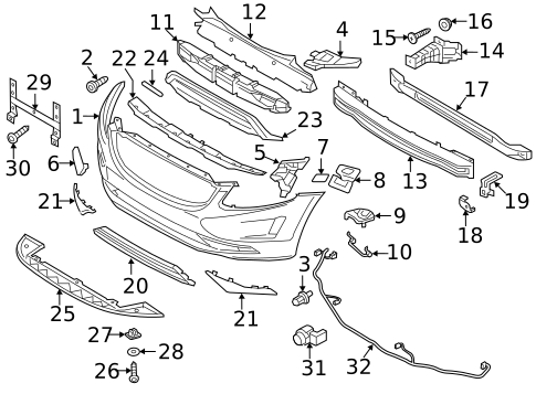 Bumper & Components - Front for 2016 Volvo XC60 #0