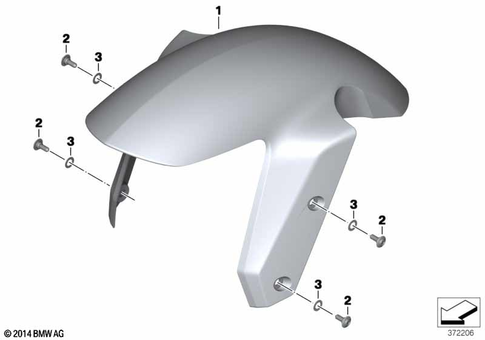 Front Wheel Fender for 2018 BMW-Motorrad R 1200 R #0