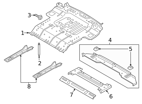 Rear Body & Floor for 2024 Ford Expedition #1