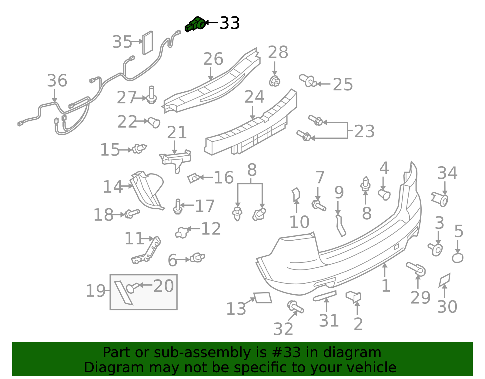 2 Supports Capteur Arrière Pare-choc Pour Mazda CX-9 2013-2015 TK21-67-UC5A - Neuf