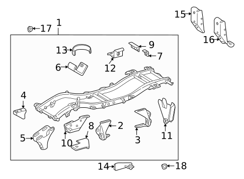 Frame & Components for 2004 Mercedes-Benz G55 AMG #0