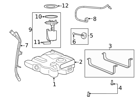 Fuel System Components for 2009 Volkswagen Routan #0