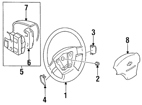 Steering Wheel & Trim for 1997 Nissan 240SX #0