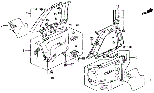 Side Lining for 1988 Honda Prelude #0