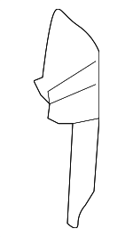 8W5810569A - Body: Partition for Audi: A4, A4 Quattro, S4 Image