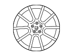 95B601025FA88Z - : Wheel, Alloy for Porsche: Macan Image