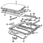 54128152848 - Body: Slide Panel for BMW: 840Ci, 850Ci, 850CSi, 850i Image