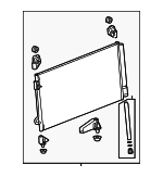 85145962 - HVAC: Condenser for Chevrolet: Silverado 2500 HD, Silverado 3500 HD | GMC: Sierra 2500 HD, Sierra 3500 HD Image