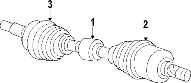 52123897AA - Front Drive Axle: Axle Assembly for Mopar Image