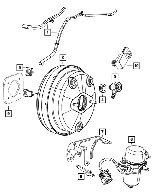 4581486AB - Brakes: Vacuum Pump for Mopar Image