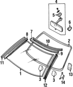 7271254P10 - : Windshield for Nissan Image