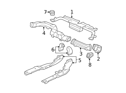 Ducts for 2005 Acura TSX #0
