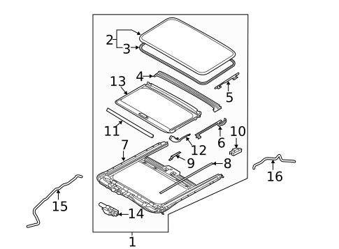 Sunroof for 2017 Kia Forte5 #0