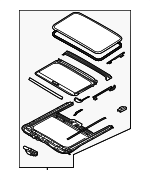 81600A7501WK - Body: Sunroof Assembly for Kia: Forte5 Image