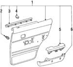 6817389111 - Body: Weatherstrip for Toyota: 4Runner Image