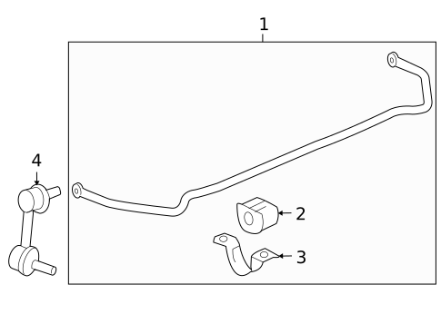 Stabilizer Bar & Components for 2017 Buick Regal #1