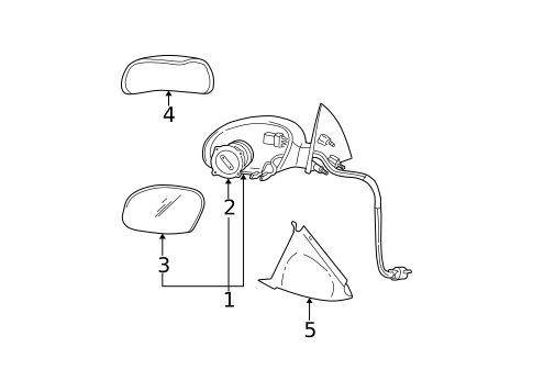 Mirrors for 2003 Ford Taurus #0