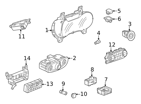 Instruments & Gauges for 2021 Chevrolet Trailblazer #0